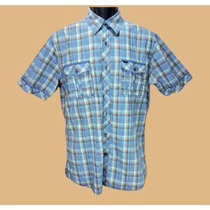 7 Diamonds Mens Premium Western Short Sleeve Shirt Medium